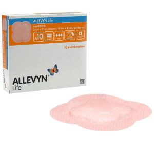 ALLEVYN LIFE Silicone Foam Adh Border Dressing 21x 21cm - 10