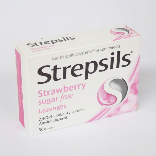 STREPSILS LOZ STRAWB SUGAR FREE 36 3395829