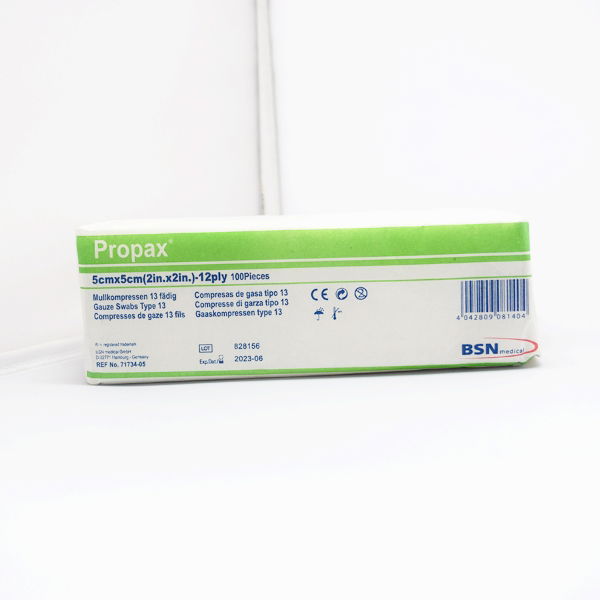 AHP5664-Non-Sterile Gauze Swabs 5x5cm 12ply-100pk