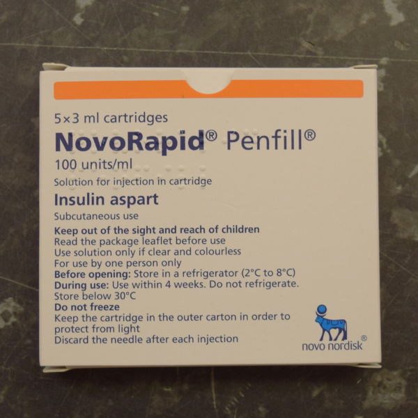 NOVORAPID PENFILL 100U 5X3ML 2652782