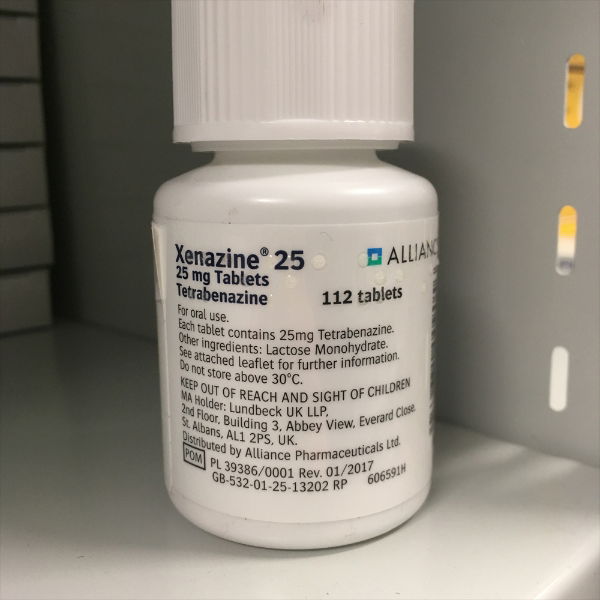 XENAZINE TABS 112 25mg 1069632