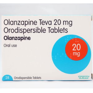 Olanzapine 20mg Orodispersible Sugar-Free Tabs - 28pk 19607511000001100 (scott photos)