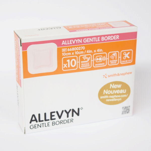 ALLEVYN GENTLE BORDER ADHESIVE 10CMX10CM 10 3342060