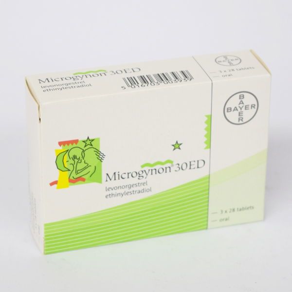 MICROGYNON ED 30 TABS 3 X 28 2392496