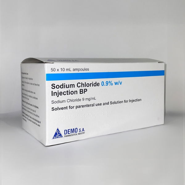 Sodium Chloride Solution For Inject Ampoules 0.9% 10ml - 50