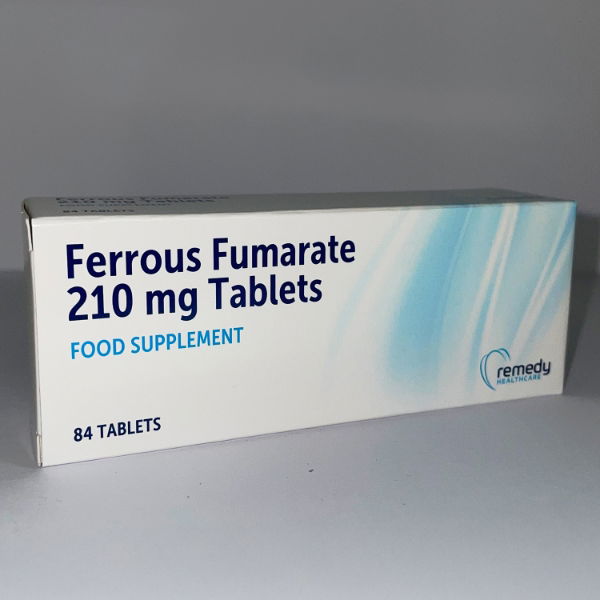 Ferrous Fumarate 210mg (Unlicensed) Tablets - 84