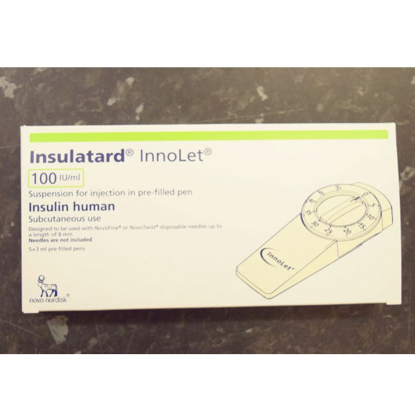 INSULATARD INNOLET 100IU 5X3ML 2810877