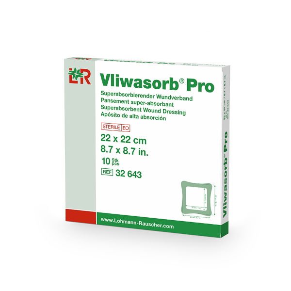 3999919  (32643) VLIWASORB PRO Superabsorbent Dressing 22x22cm - 10 edit