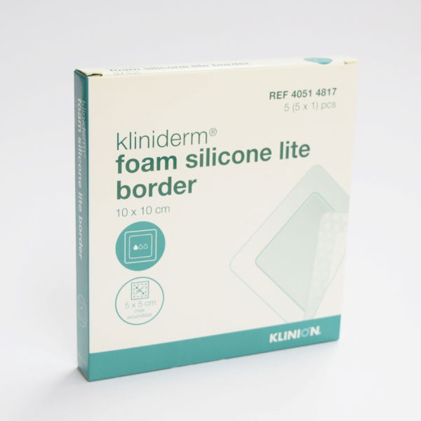 KLINIDERM FOAM SILICON LITE BORDER 10X10CM 5 3941799