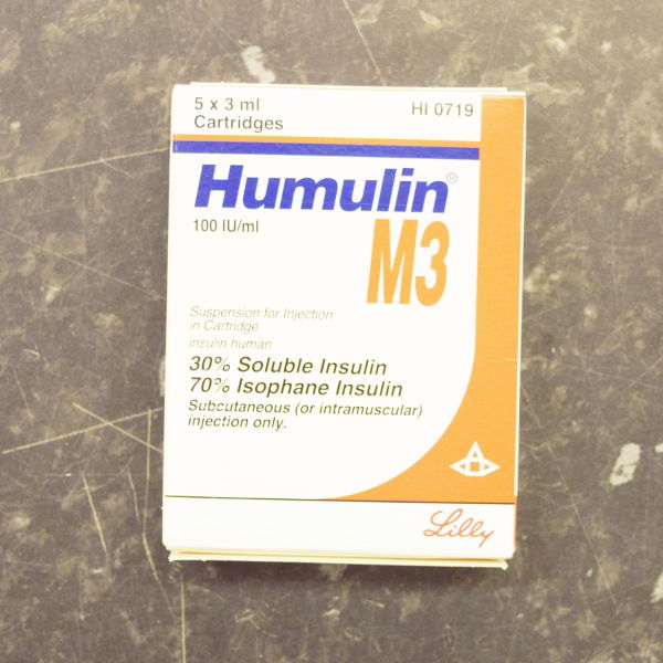 HUMULIN M3 CART 100IU ML 5X3ML 2210904