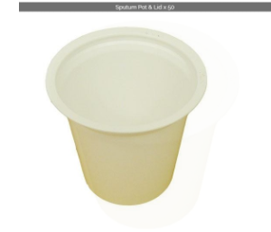 Sputum Pot With Lid - 100