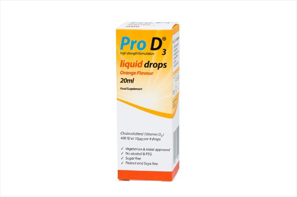 PRO D3 LIQUID 100IU ORAL DROPS 20ML - 3669835
