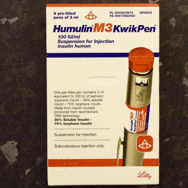 HUMULIN M3 KWIKPEN 5X3ML PENS 3509015