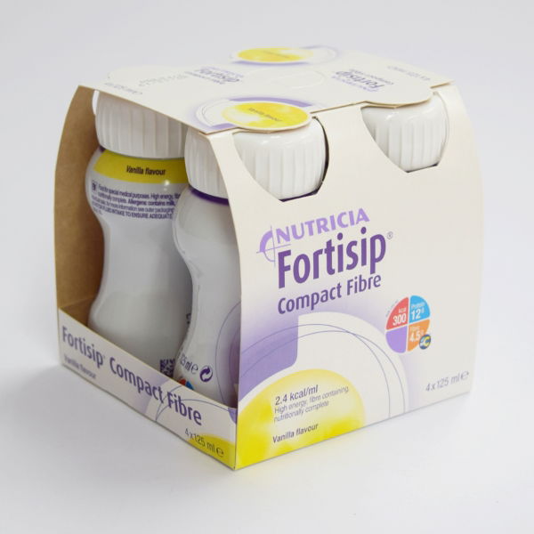 FORTISIP COMPACT FIBRE VANILLA 4X125ML 3594603