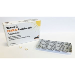 AHP7001 Colecalciferol Vit D3 20,000iu Licensed Capsules  -  10