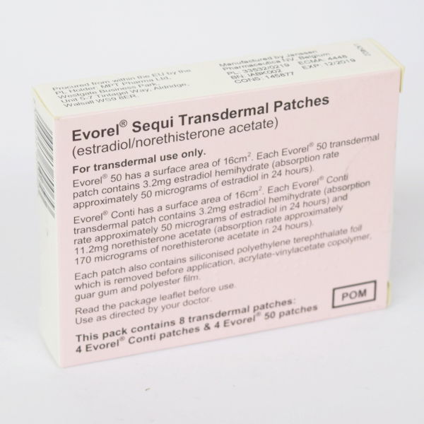 EVOREL SEQUI HRT Patches 3.2mg/11.2mg - 8 - Ashtons