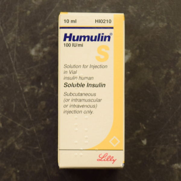 HUMULIN S 100IU 10ML 390724