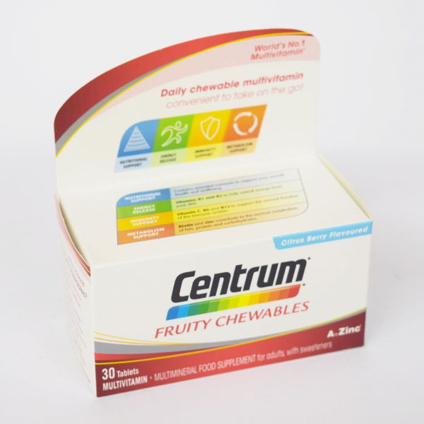 CENTRUM FRUITY CHEWABLES TABS 30 3700465