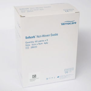 Vernaid SOFSORB Sterile Swabs 5x5cm 4ply - 60pk  AHP5545