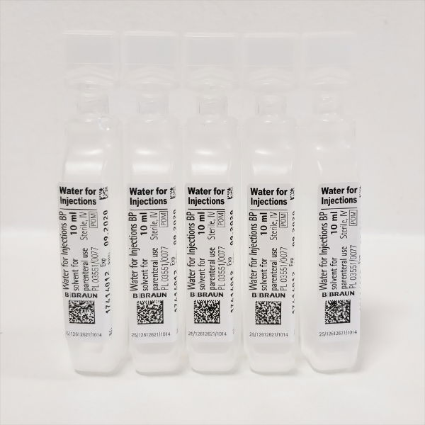 WATER FOR INJ (MINI-PLASCO) 10ML 20 - AHP0163