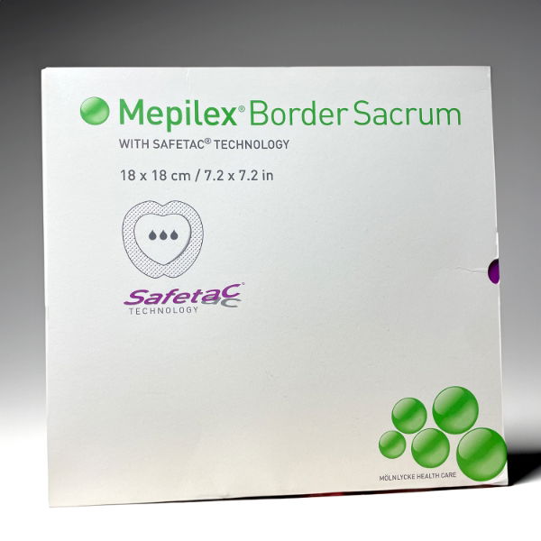 MEPILEX BORDER SACRUM Soft Silicone Dressing 18cm x 18cm - 5