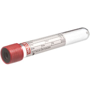 VACUETTE  9ml CAT Serum Red Cap/Black Ring 455092 - 50