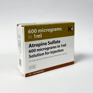 Atropine Sulfate Sol For Injection Ampoules 600mcg/ml - 10