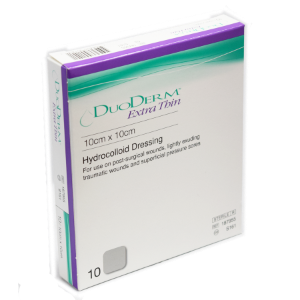 Duoderm Extra Thin Hydrocolliad Dressing10cm x 10cm (Pack of 10) 0277897