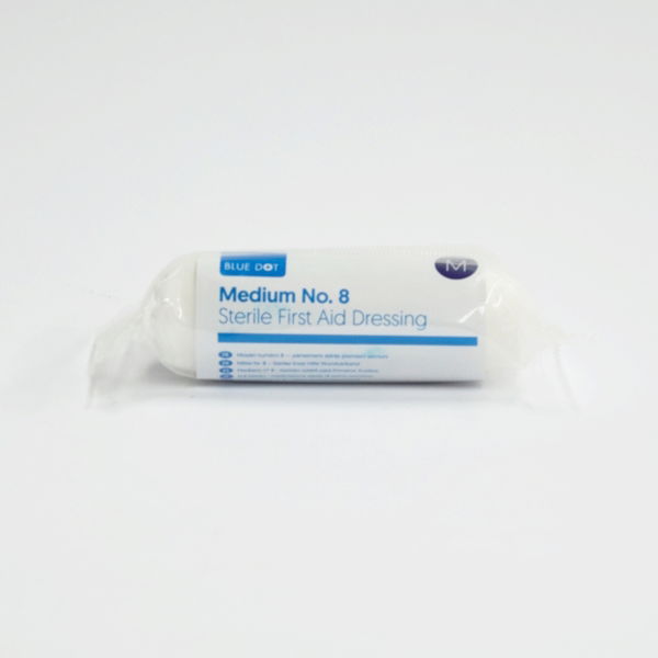 FIRST AID DRESSING HSE MEDIUM 12CMSQ AHP0598