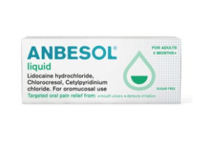 ANBESOL Oral Liquid 0.02%/0.10% w/w/0.9% w/w 10ml -1