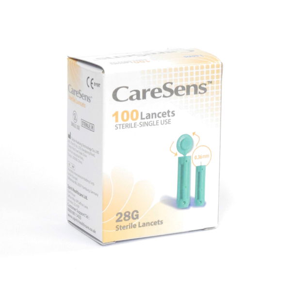 3484615 CARESENS STERILE LANCETS 28G P100