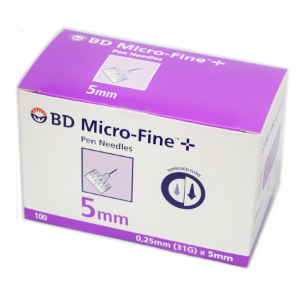 BD Microfine + Pen Needles Packs of 100 5mm 31g 2438554