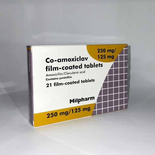 Co-Amoxiclav Tablets 250mg/125mg - 21