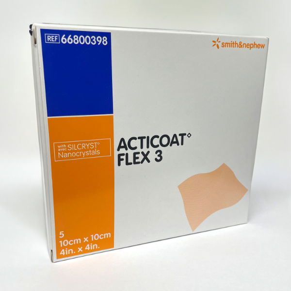 ACTICOAT FLEX 3 Sterile Dressings Silver Coated 10x10cm - 5