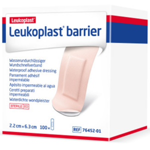 LEUKOPLAST Pre-Cut Dressing Strips Barrier 6.3 x 2.2cm - 100