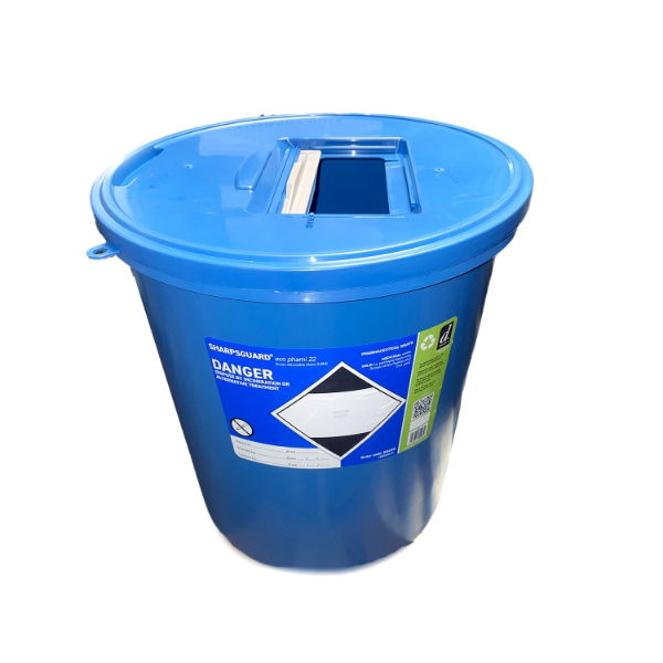 SHARPSGUARD Blue Pharmi 22 Litre Bin - 1