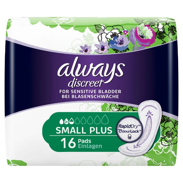 ALWAYS SAN TOWELS DISCREET SMALL PLUS 16 - 3879533