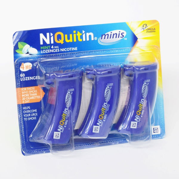 NIQUITIN CQ MINIS 4MG LOZ MINT 60 3471497