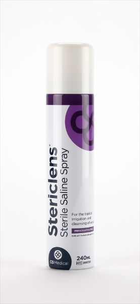 Stericlens Aero Saline Solution 240ml - Single - 3059482