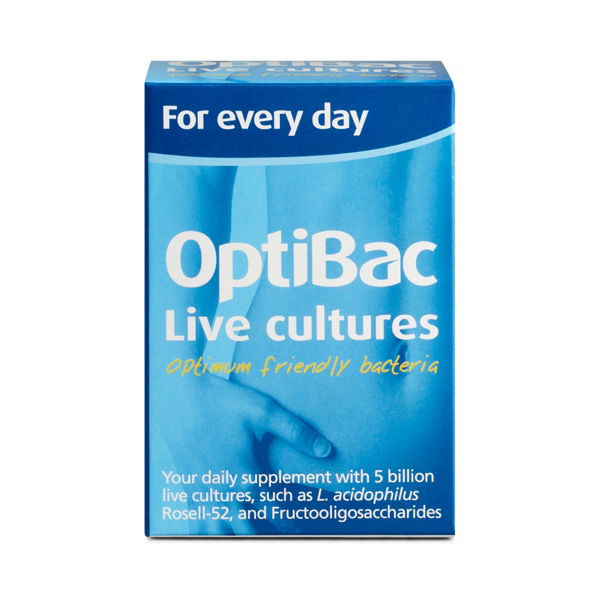 3656154A OPTIBAC Probiotic Live Cultures Capsules - 30pk - edit