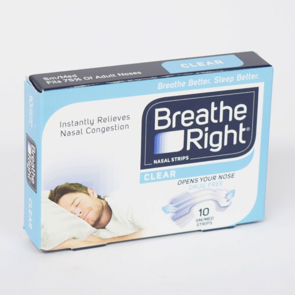 BREATHE RIGHT NASAL STRIPS CLR SML MED 10 2705580