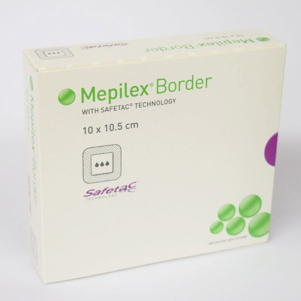 MEPILEX BORDER Safetac Soft Silicone Dressing 10x10cm - 10pk 4031753