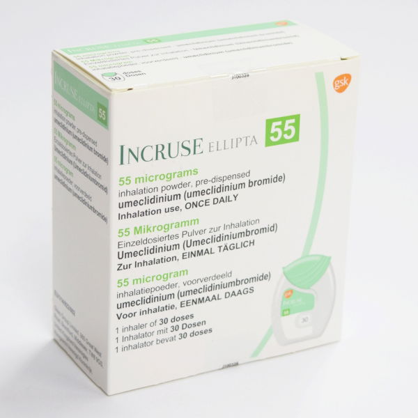 INCRUSE ELLIPTA INHALER 55MCG 30 DOSES 3879467