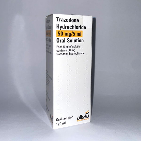 Trazodone Oral Solution Sugar Free 50mg/5ml 120ml - 1