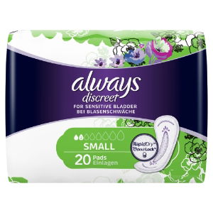 ALWAYS SAN TOWELS DISCREET PADS SMALL 20 - 3872827