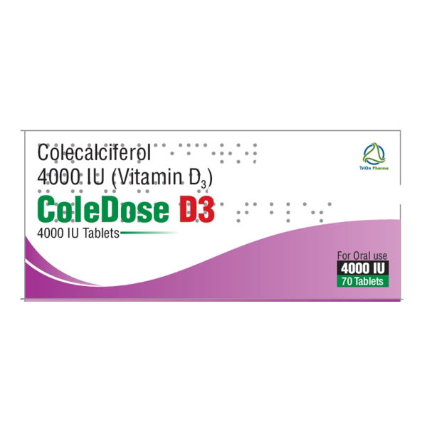 4101069 COLEDOSE D3 Tablets 4000iu - 70 - edit