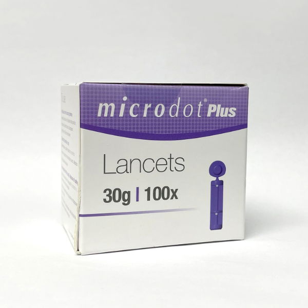 MICRODOT+ Blood Glucose Lancets 0.3mm/30G - 100